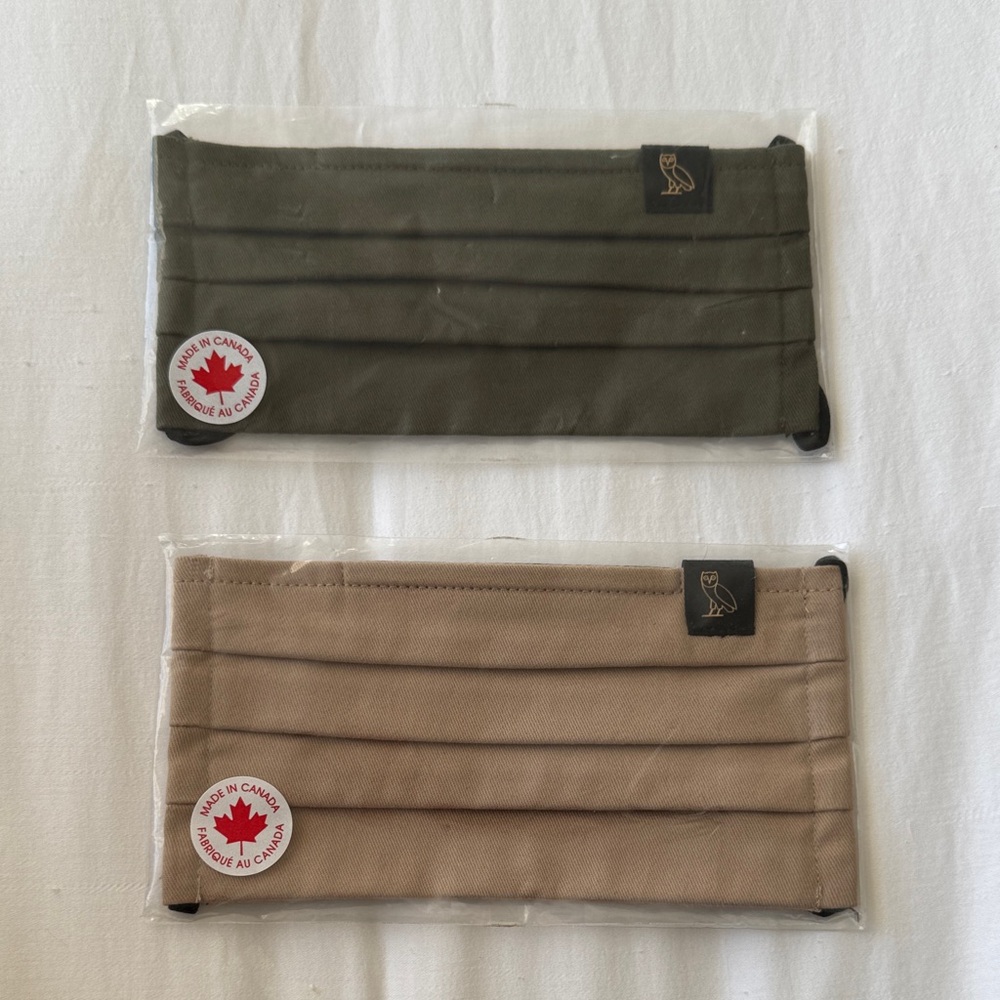 OVO Olive and Tan Face Masks